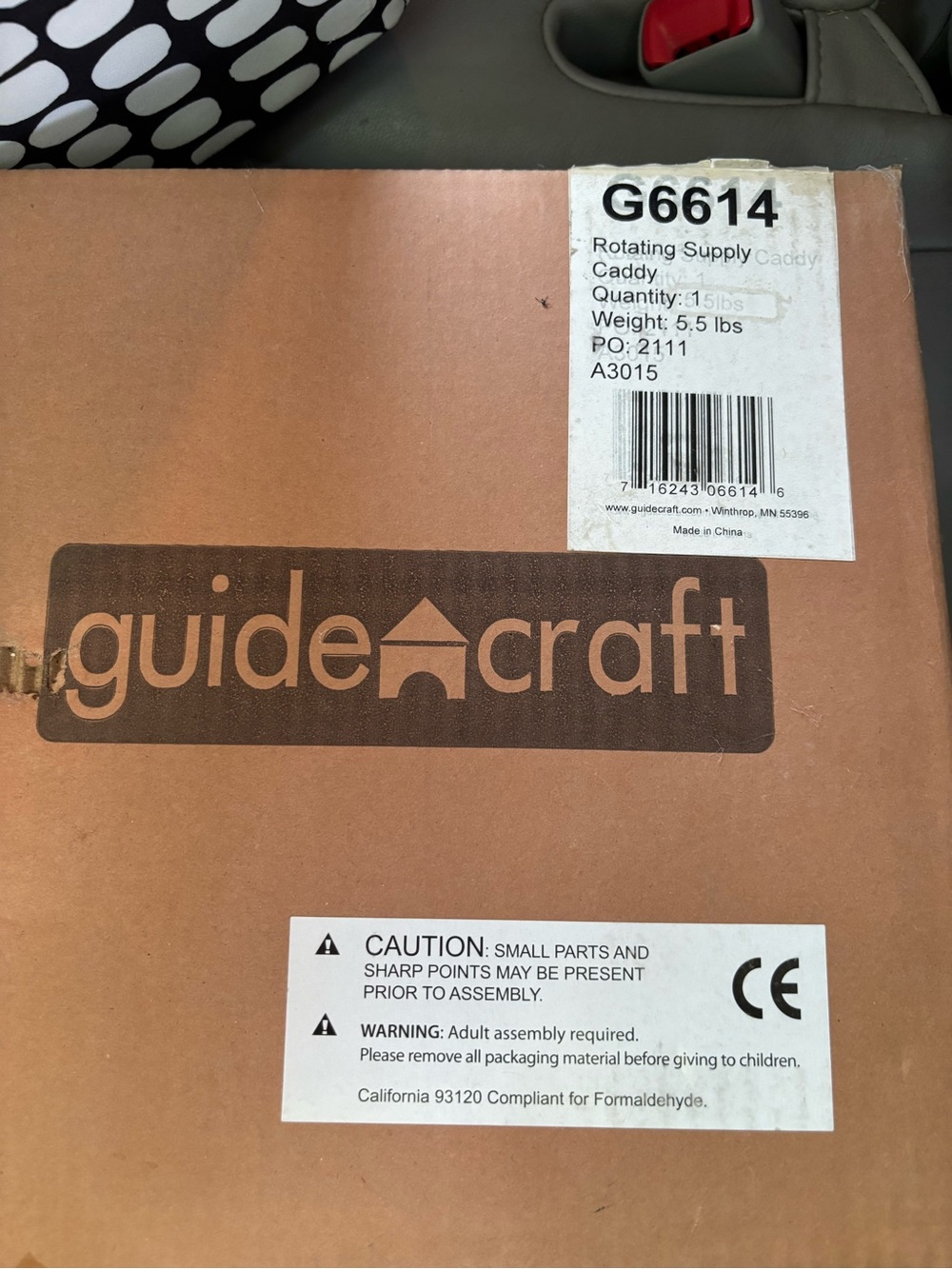 Teachers One-Piece Rotating Supply Caddy –new in box needs assembly